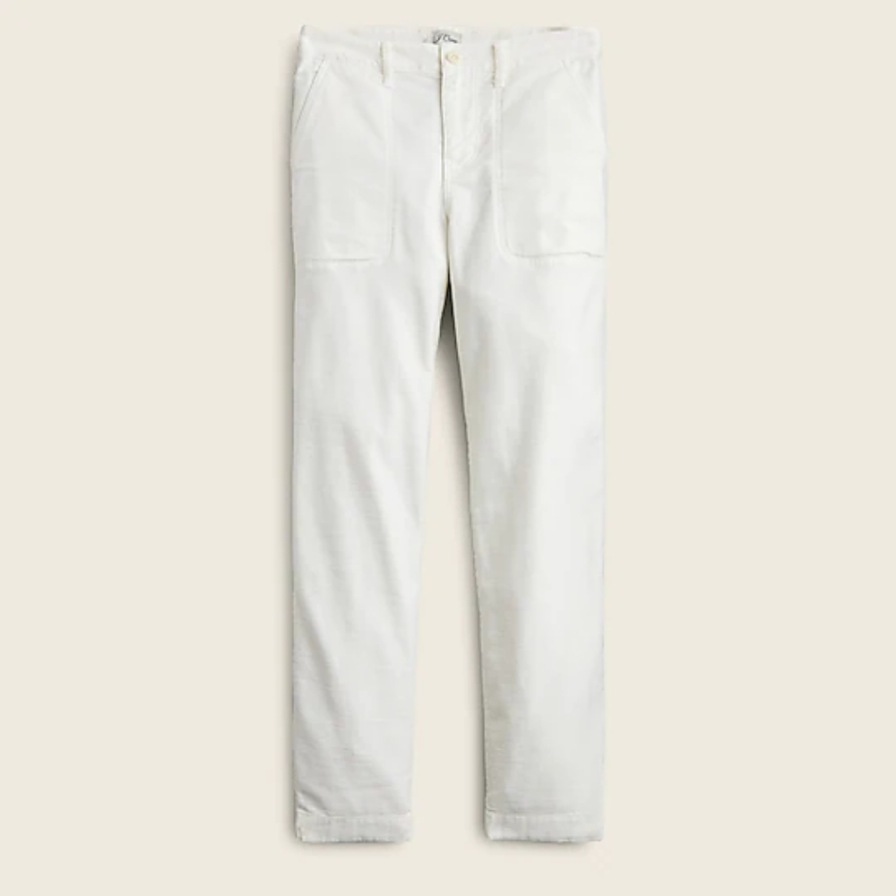 New! J. Crew size 16 Foundry Pants in Cream White NWT